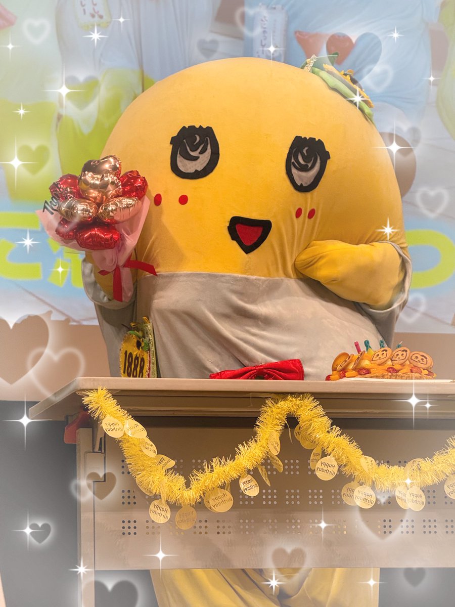 kakeru666p's tweet photo. ふなちゃ〜ん
🎂1888歳のおぱんじょるのおめめとなっしー💛
今日はのんびり楽���い1日を過ごせているかな？
これからもゆるーく��くお付き合い下さいねっ✨ふなちゃんに出会えて本当に幸せだよ💙
#ふなっしーBD2026
#ふなっしー https://t.co/wY9VqV8OOu