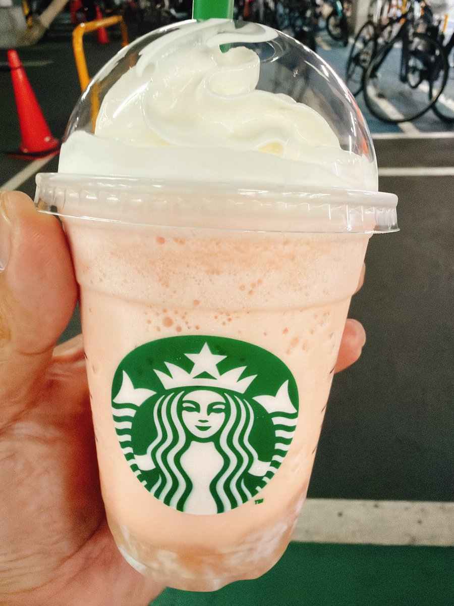 フラペチーノ さ、🍑フラペチーノ。 #いやなんとなく