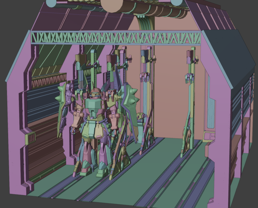 satone42create's tweet photo. ZAKU PHANTOM wip
現在こんな感じです。
今回は新たに背面の柱と
トラス構造の柱を制作しました。
トラス構造の柱は
新規で長さが短いものを、
背面の柱はシンプルにしつつ、
SF的な立体デザインで制作しました。
#3DCG
#CG勉強日記
#Blender
#b3d https://t.co/vIOiWLG0Zd