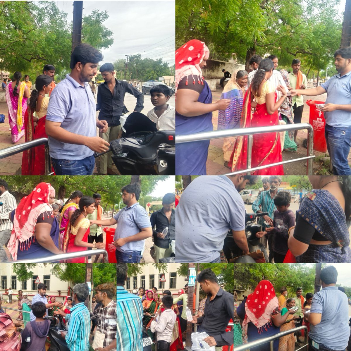 SRKUniverse's tweet photo. 34 glorious years of Shah Rukh Khan in Bollywood ❤️ SRK fans from #Aurangabad celebrated with a heartfelt food distribution drive, sharing meals and kindness with people in need at Government Civil Hospital. ✨🔥

#34YearsOfKingSRKsRule

@iamsrk @ArmanSrKian

#KING #ShahRukhKhan #SRK #KingKhan #ItsKingTime