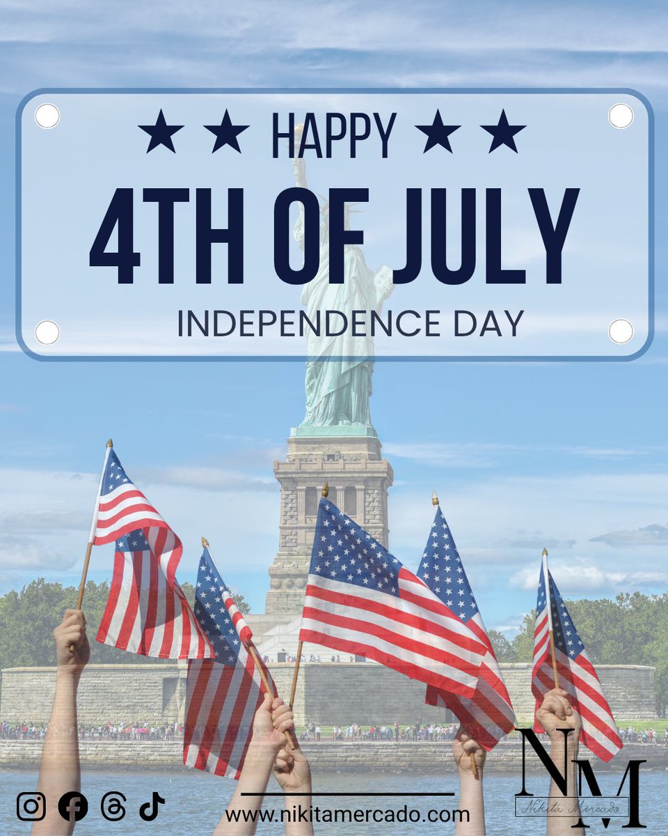 nikitamercado_'s tweet photo. Happy 4th of July! 🇺🇸

Today is a celebration of freedom, resilience, and the opportunities that come from bold ideas and strong partnerships.

Wishing everyone a safe and meaningful Independence Day! https://t.co/5sChzJVqqC