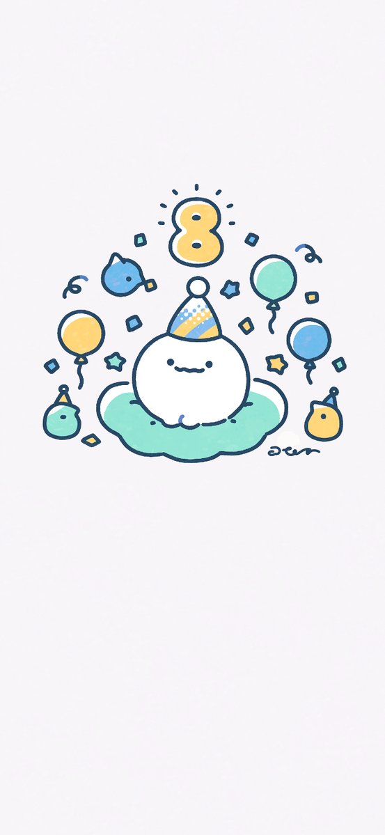 te___tr's tweet photo. 8周年記念の壁紙を作りました⚪️📱
よろしければお使いください！ https://t.co/fosLvLI2km
