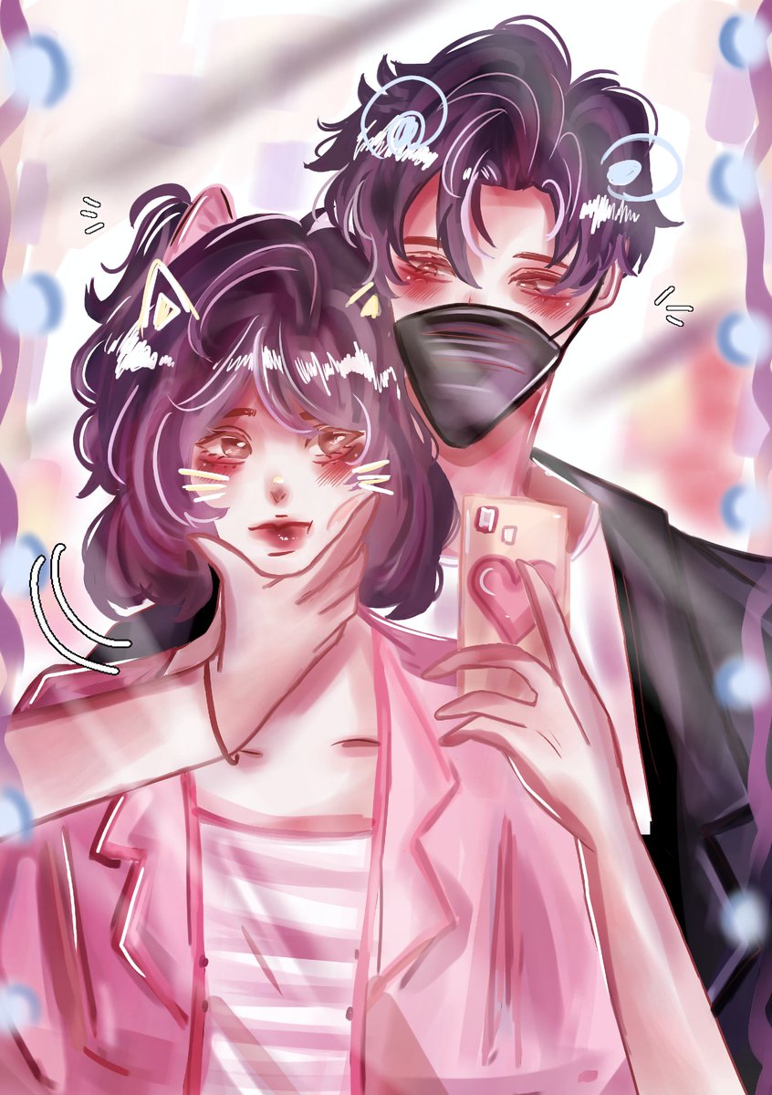 callmemynem's tweet photo. OMAGAA #OLDART HAHAHA💗. I hoping i could #redraw with this one. #mirrorselfie is what we both like. Say cheese🧀🫶 (dm me for #commision) https://t.co/WBW51Gu5xZ