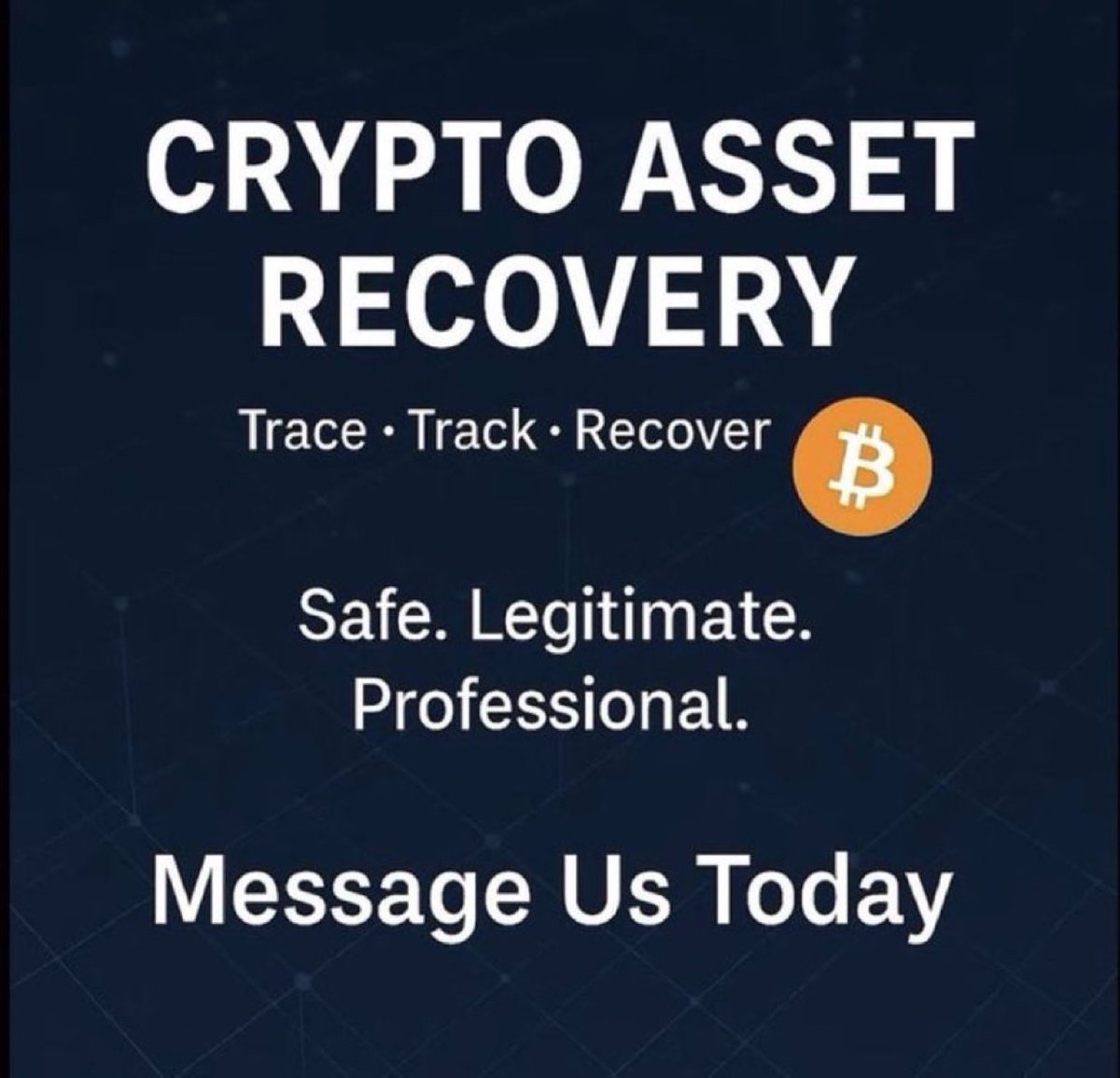 Jewsssssssssss's tweet photo. Are you having any Crypto Withdrawal issue or they froze your Assets in any platform.
Dont pay any Taxes of Fees.
I can help you get your money back.
#Cryptohelp #Cryptorecovery #Recoverysupport https://t.co/5ZZMzod44s