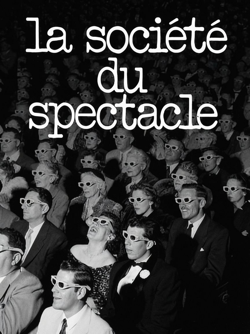 Angus753's tweet photo. La société du spectacle, 1973 - Guy Debord
https://t.co/G9jedGemtj
La Société du spectacle est essentiellement une critique radicale de la marchandise et de sa domination sur la vie, que l'auteur voit dans la forme particulière de l'« aliénation » de la société de consommation... https://t.co/DnRK7MzGq7