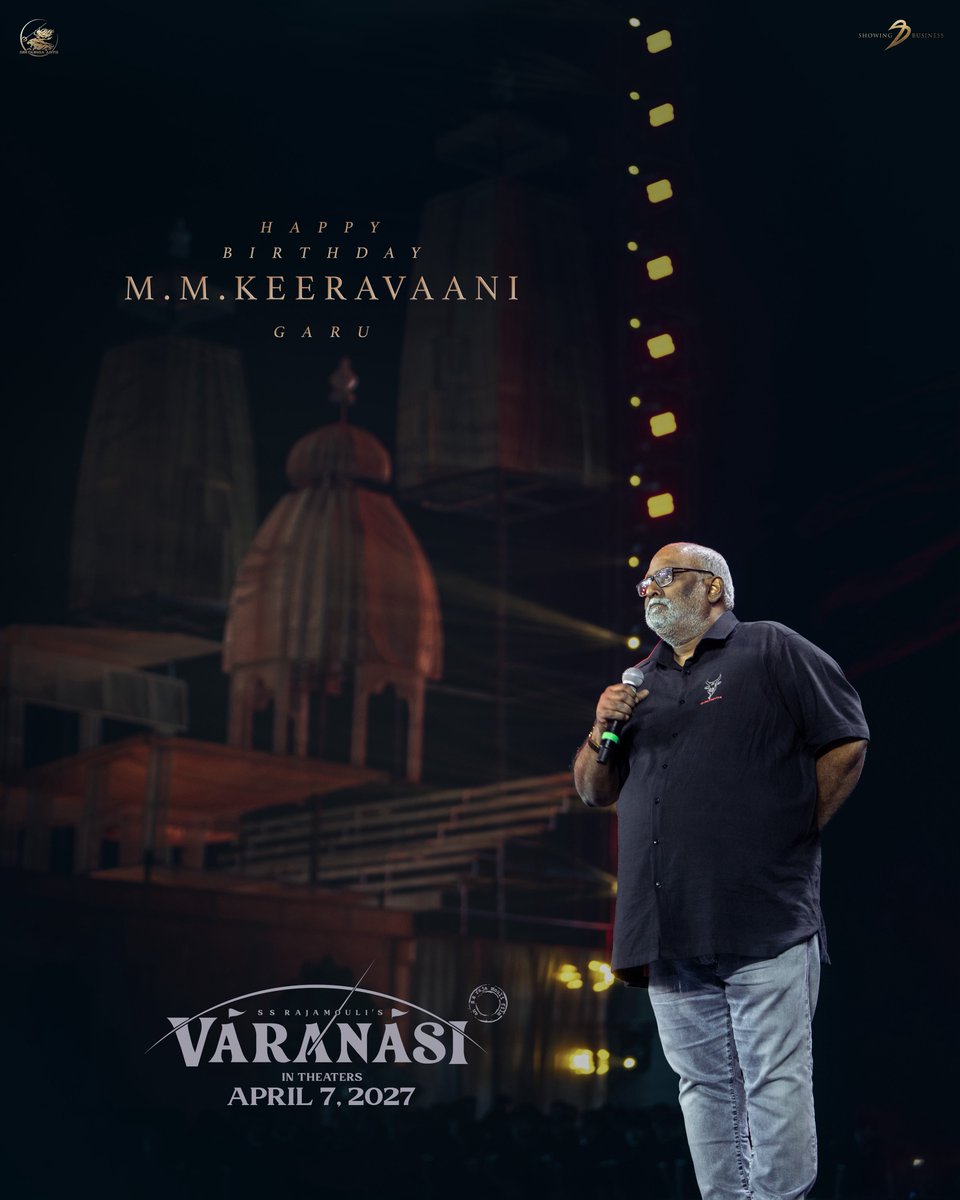 VaranasiMovie's tweet photo. Happy Birthday to the one and only @mmkeeravaani garu ❤️
#VARANASI https://t.co/WgIP2ZWNW8