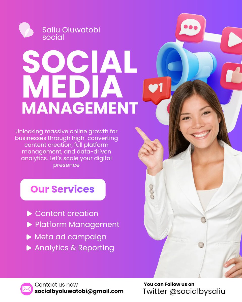 Socialbysaliu's tweet photo. Hey Solopreneurs & SMB Owners! 👋
As business owners, your time should be spent closing deals and refining your offer—not stressing over what to post, hunting for trending audios, or getting ghosted in the DMs.
I’m a Growth Strategist & Social Media Manager, and I specialize in demand interception—helping high-ticket brands, real estate pros, and e-commerce founders build clean, minimalist aesthetics that actually generate qualified leads organically.
If you want to:
🎯 Stop chasing cold leads and start intercepting warm buyers.
🕒 Reclaim hours of your week by automating your content workflow.
📈 Build a high-converting organic funnel that builds trust 24/7.
Drop a comment below or send me a DM. Let’s do a quick, zero-pressure audit of your current socials and find the lowest-hanging fruit to scale your brand this month! 🚀