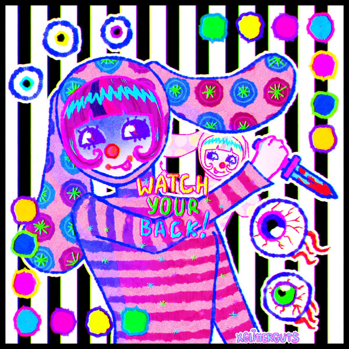 xglitterguts's tweet photo. second af attack for @Avvunka !!! I LOVE YOUR OCS💚🩷🩵 #artfight https://t.co/5BsxdQdgSt