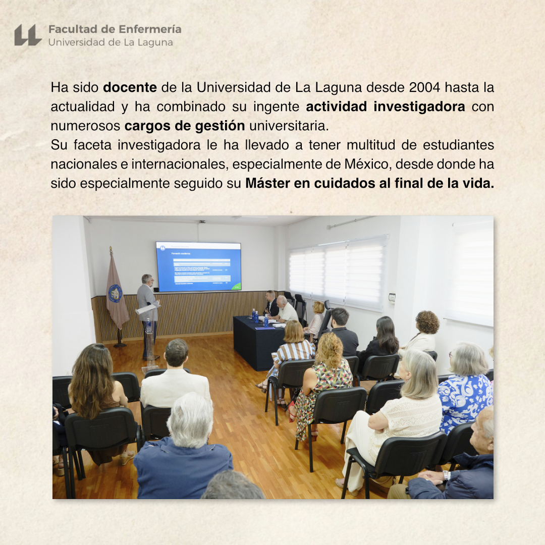 EnfermeriaULL's tweet photo. Alfonso Miguel García Hernández, primer catedrático de Enfermería de Canarias. ¡Enhorabuena!
@ULL #enfermeriaull #catedraticoenfermeria https://t.co/3Tf2aECIOE