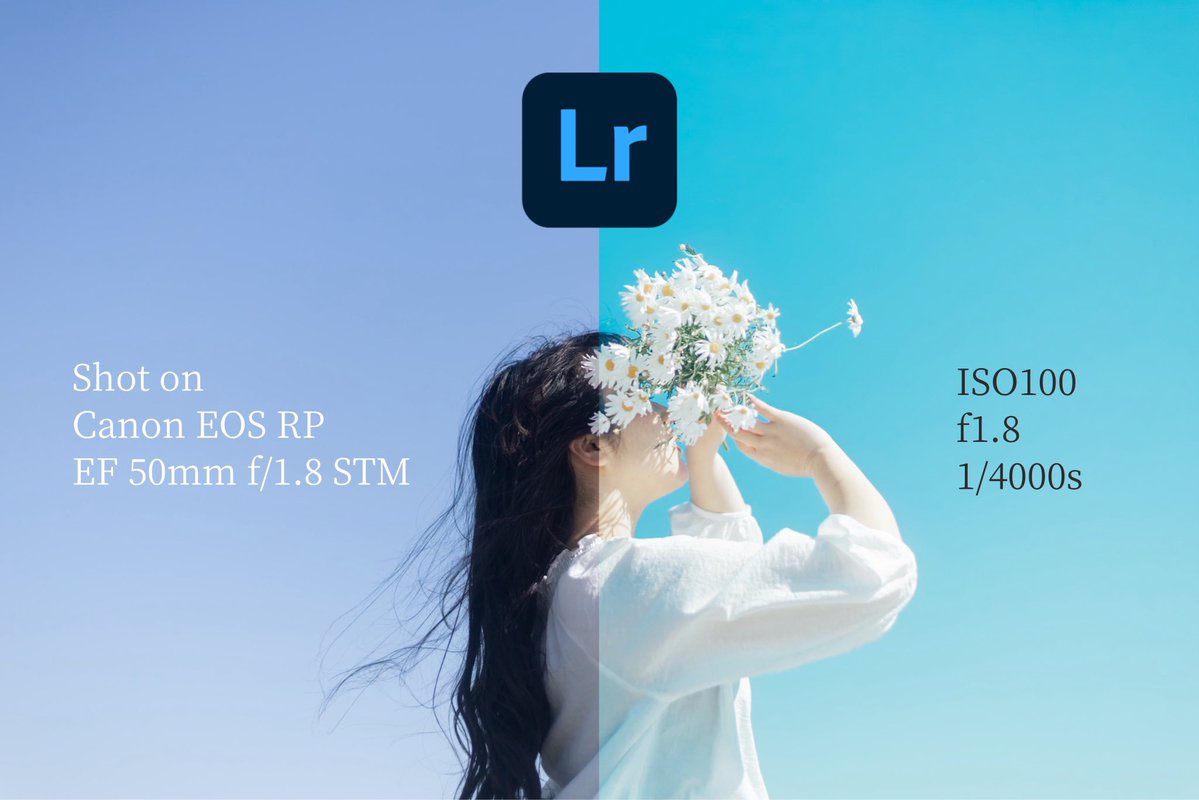soda___oO's tweet photo. Adobe Lightroom レタッチ解説🎨📸

彩の発売中のプリセット
「Transblue Collection」の
「soraoto」をベースに編集しています💎 https://t.co/sCOBlRE35r