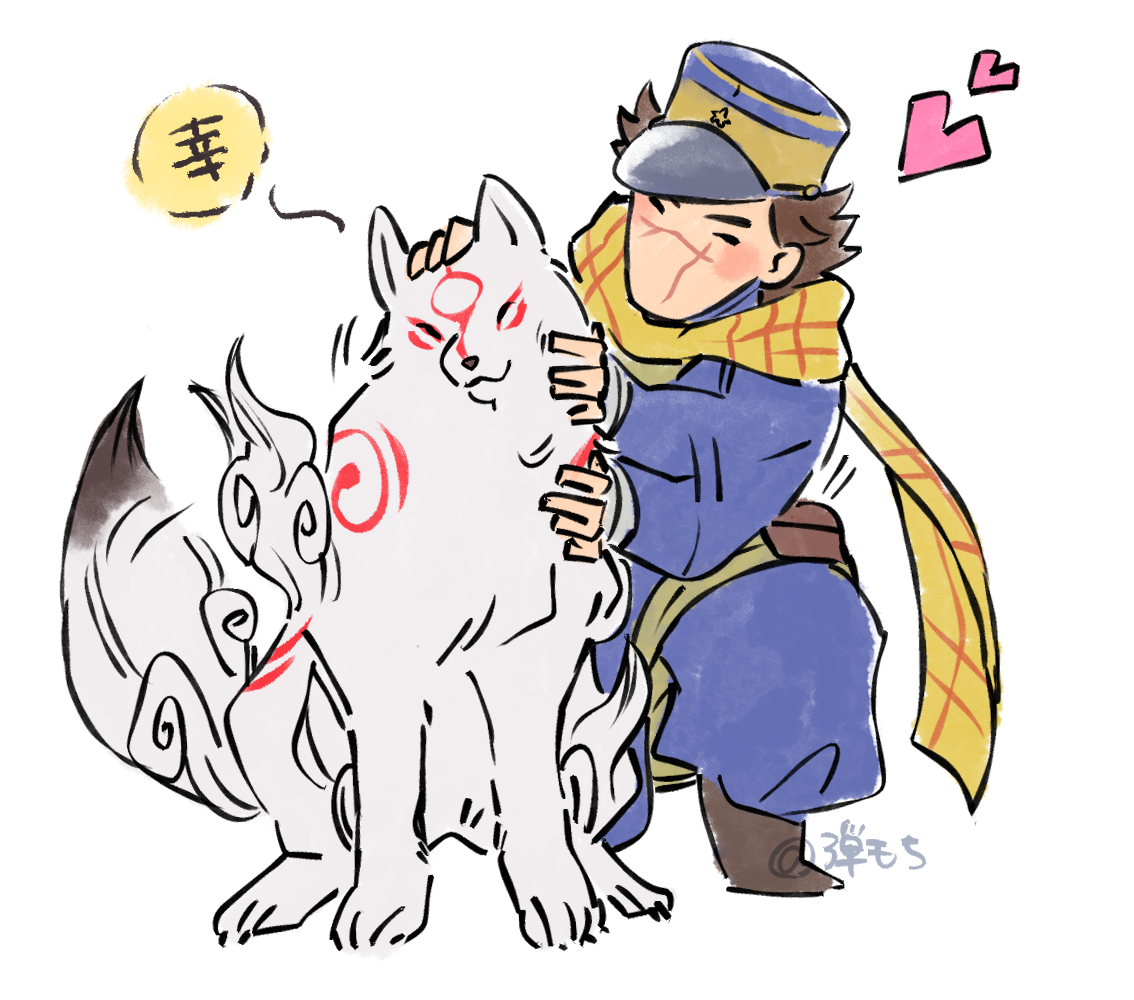 white_p02's tweet photo. ※クロスオーバー⚠️okami×knkm
リパさんを見た時からずっと一緒に描いてみたかった！ https://t.co/exYrLoO8zj
