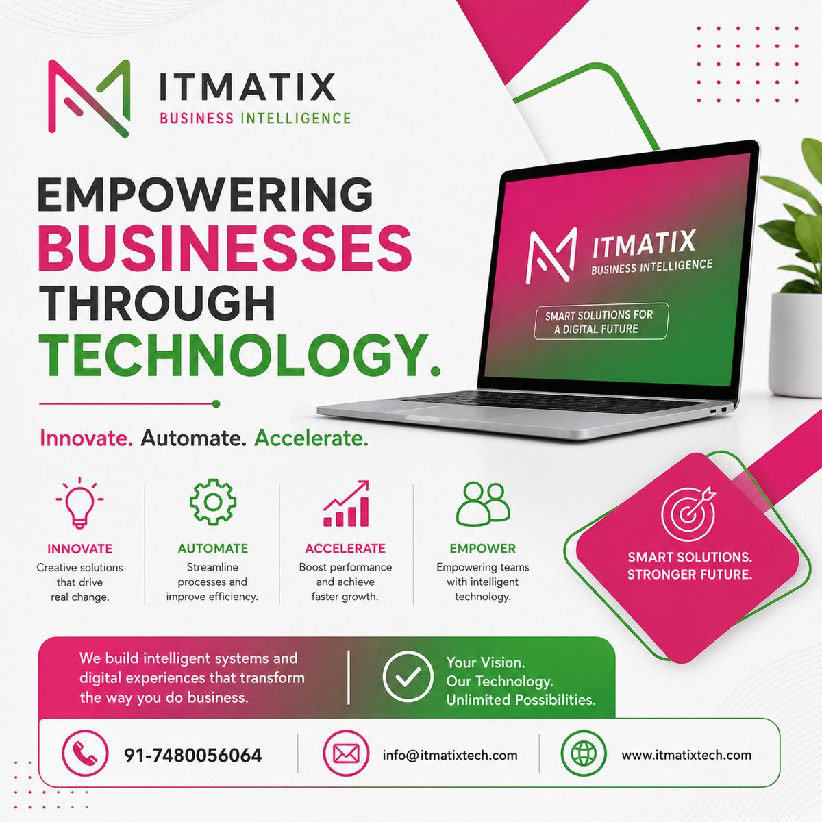 itmatix1's tweet photo. At ITMATIX Technology, we help businesses design and implement integrated technology solutions that simplify operations, strengthen collaboration, and support sustainable growth. https://t.co/Xwyjrx3XeP