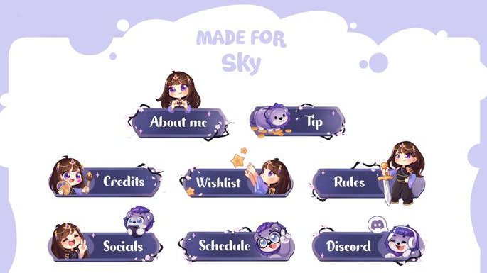 Gfxliliana08's tweet photo. 👻Panels & Sub Badge Commissions Open! Level up your stream with custom panels and sub badges designed to match your brand. #Twitch #Kick #Streamer #Streamers #Gaming #Gamers #Discord #SubBadges #StreamOverlays #Panels #OverlayDesign #GraphicDesigner #DigitalArt #illustration https://t.co/HaTtbj6nh4