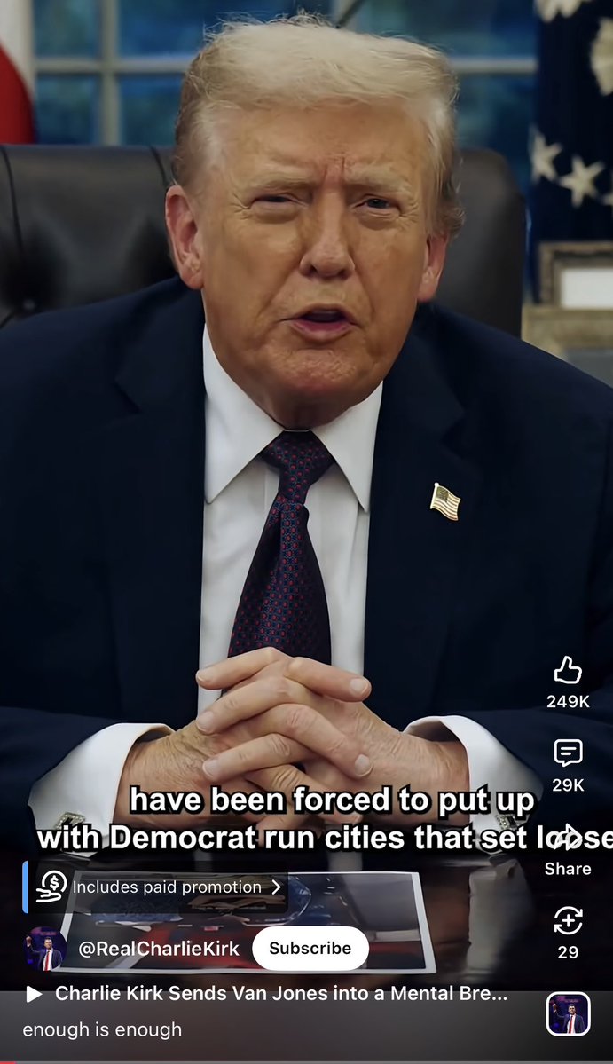 leahfiles's tweet photo. Charlie Kirk’s last video on Sep 9 was titled, “Enough is enough”. And it starts out with Trump speaking. There’s a card in the “Illuminati” card game titled “enough is enough”. It says, “At any time, at any place, our snipers can drop you”…the card also kinda looks like Trump, don’t ya think. 
Correlation doesn’t mean causality but this is quite strange..…
Happy Fourth 🇺🇸🥷💃🏻