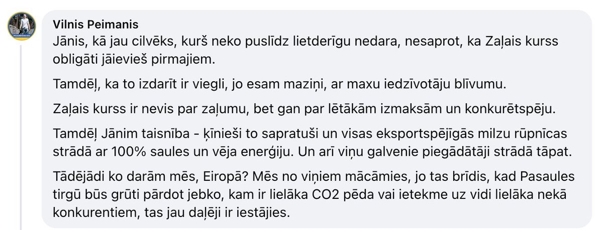 JanisVoins's tweet photo. Šie cilvēki dzīvo starp mums – viņi ievieš zaļo kursu, un mēs būsim planētai pa priekšu! Tāpēc ir jāpiedalās vēlēšanās. https://t.co/LZCuMrsmb0