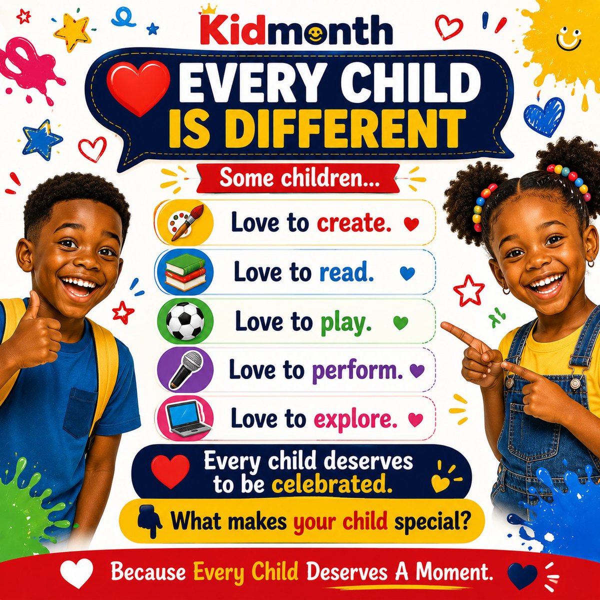 KidMonth tweet picture