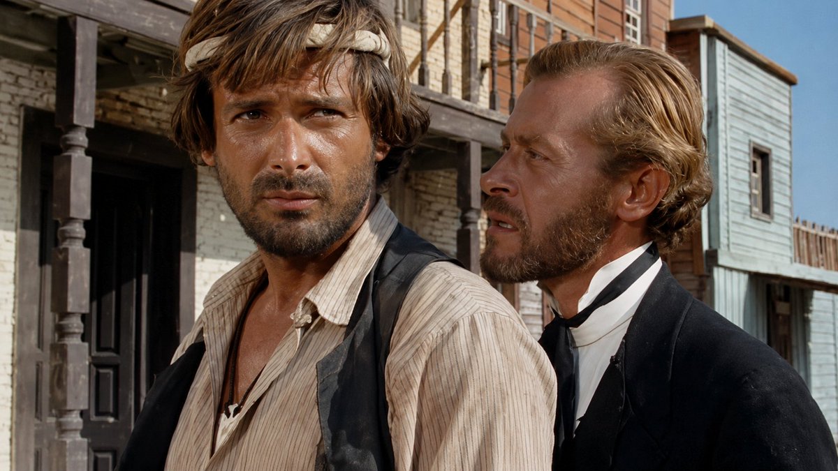RTPAOficial's tweet photo. Cine: Oro maldito. Una banda formada por Oaks, cinco mexicanos y unos cuantos gringos se ha apoderado de un gran cargamento de oro. Pero el racismo y la ambición hacen que Oaks y los gringos maten a los mexicanos. Sin embargo, uno de ellos no muere. A las 16:10, #CineTPA https://t.co/6qdvxnHBMQ
