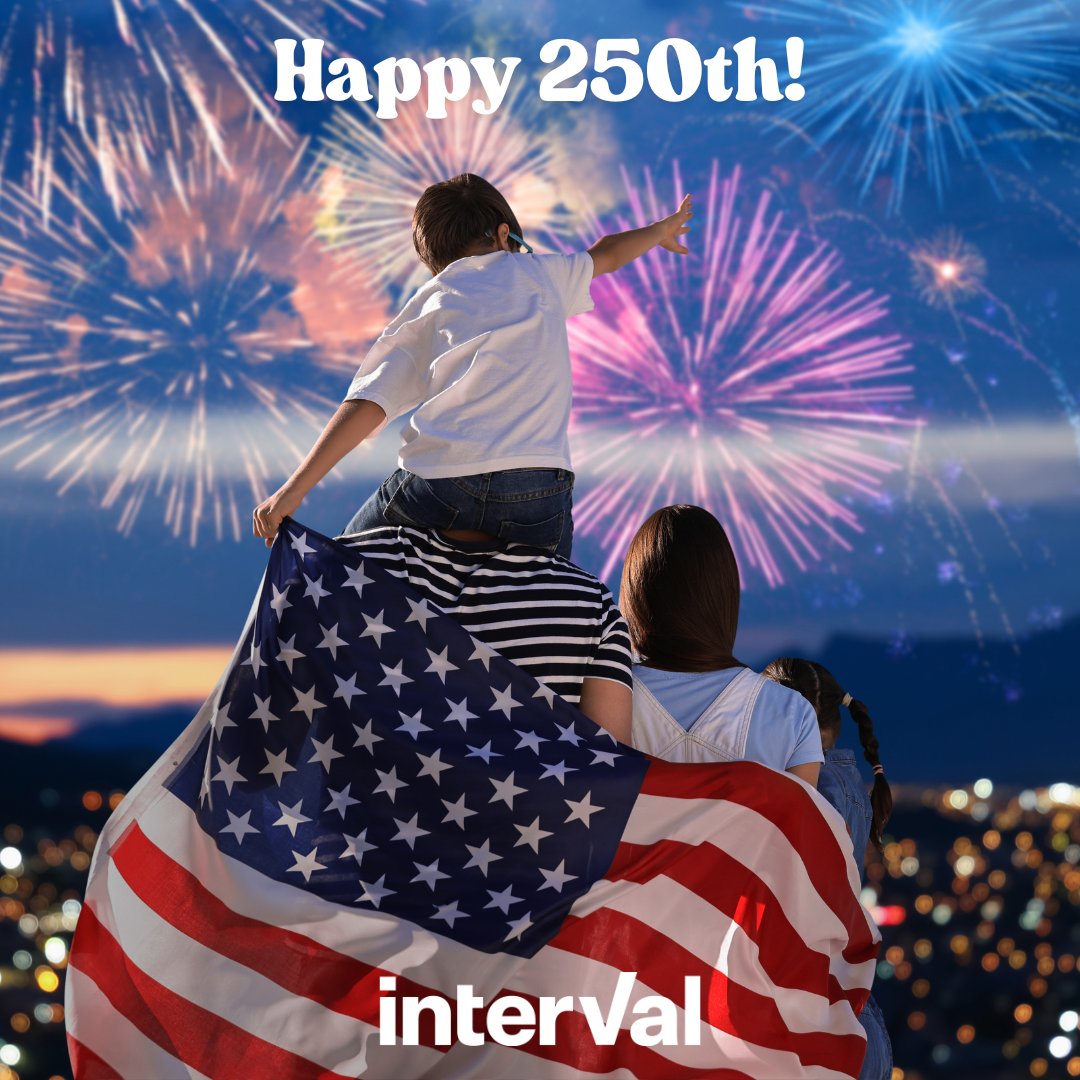 interVal_ai's tweet photo. Happy 250th America! 🇺🇸
Hope you're celebrating big with the people who matter most. https://t.co/S5FDWKUgiD