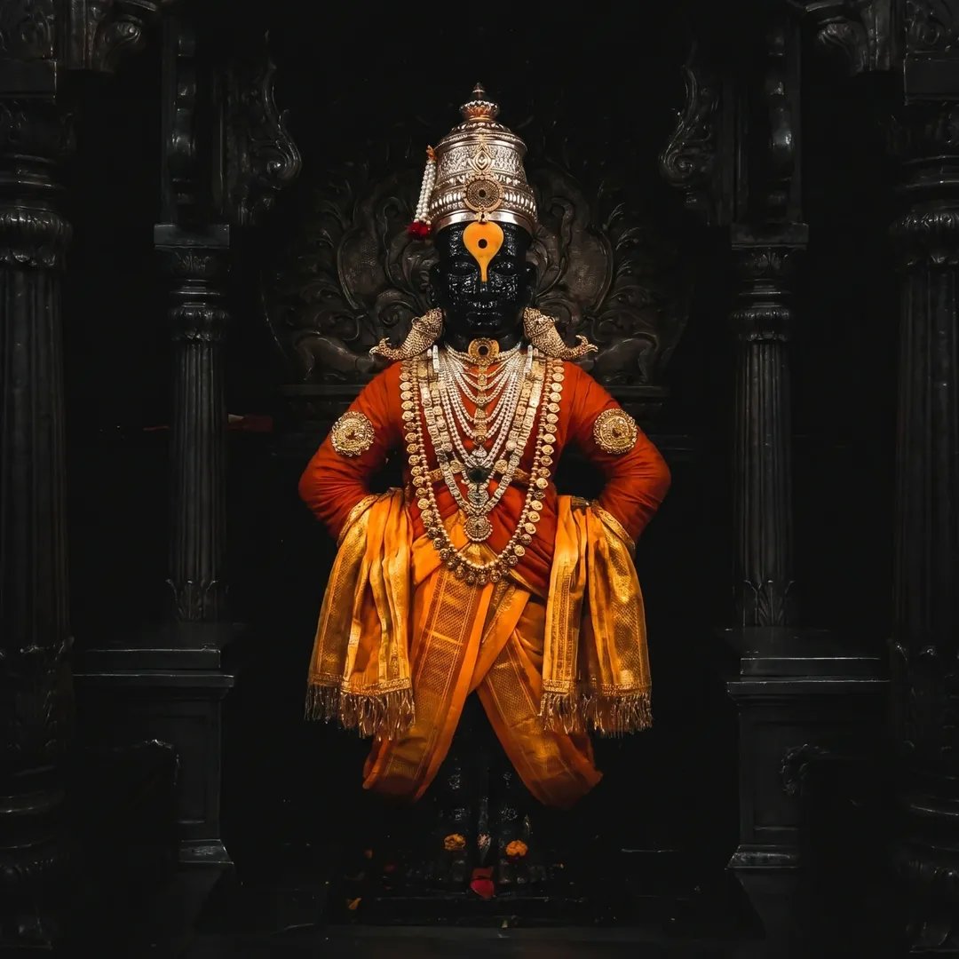 Harsh__17's tweet photo. || सुंदर तें ध्यान उभा विटेवरी
कर कटावरी ठेवूनियां ||
|| तुळशीहार गळां कांसे पीतांबर
आवडे निरंतर हेंचि ध्यान ||
|| मकर कुंडलें तळपती श्रवणीं 
कंठीं कौस्तुभमणि विराजित ||
|| तुका म्हणे माझें हेंचि सर्व सुख
पाहीन श्रीमुख आवडीनें ||

|| जय हरी विठ्ठल ||

#वैकुंठनाथ 💛 https://t.co/harInIMLGM
