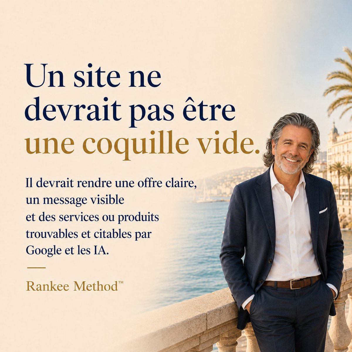 DabeFerdinand's tweet photo. Un site ne devrait pas décorer Internet.
Il devrait clarifier une offre et rendre services ou produits trouvables par Google et les IA.
https://t.co/cV6PnUXckx
#RankeeMethod #SEO #GEO #IA #StrategieDigitale https://t.co/I523U6ofwK