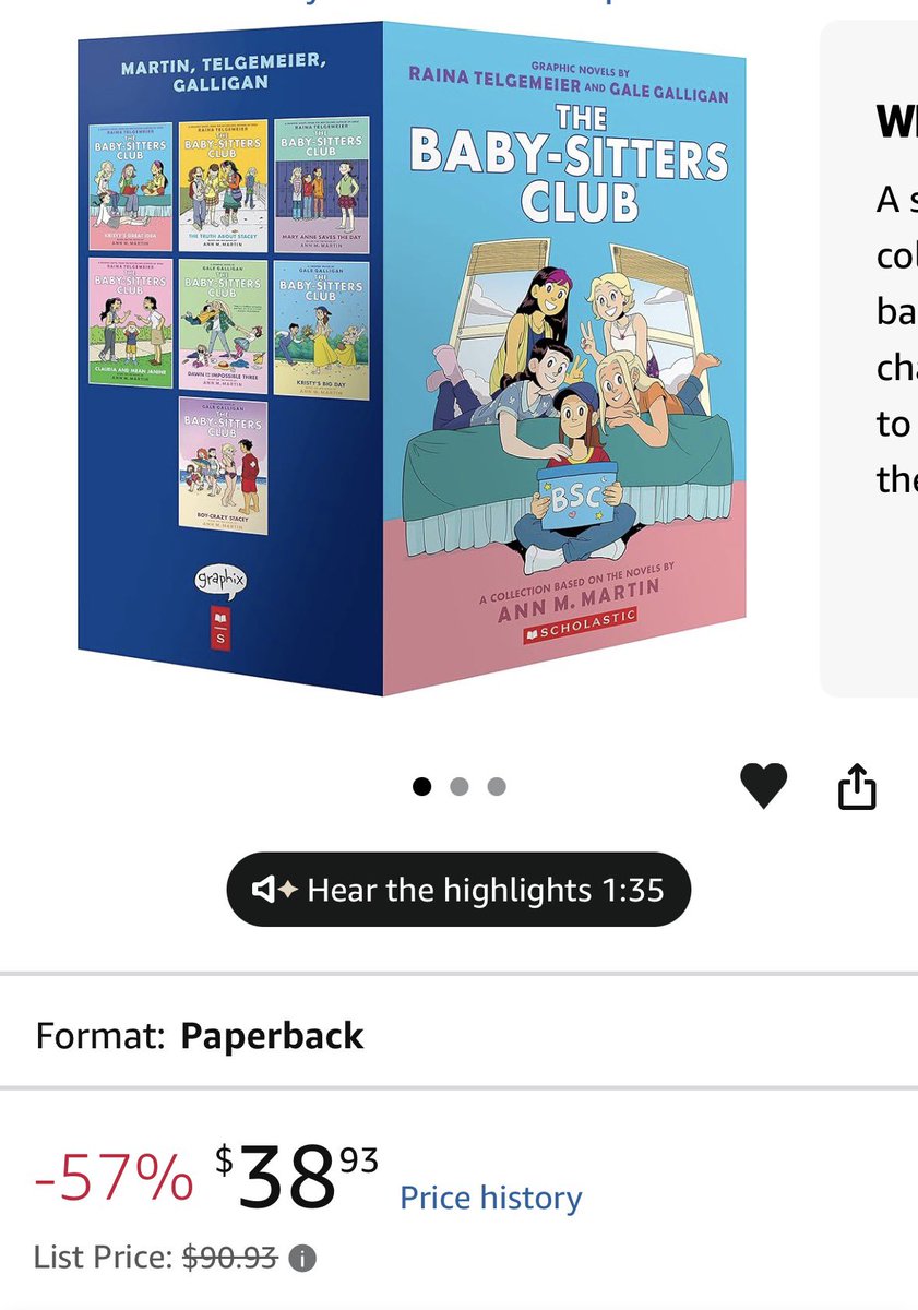 TurlsA18's tweet photo. 📚✨Great deals on these book sets today!📚✨
Babysitters Club is 57% off.
Judy Moody is 48% off.
They are both here if you are looking for them. 👇
https://t.co/6tGx4wyydB
#Teachersof𝕏
#Twitterteacher
#ClassroomLibrary
#KidsLit https://t.co/cv06cfiKgY