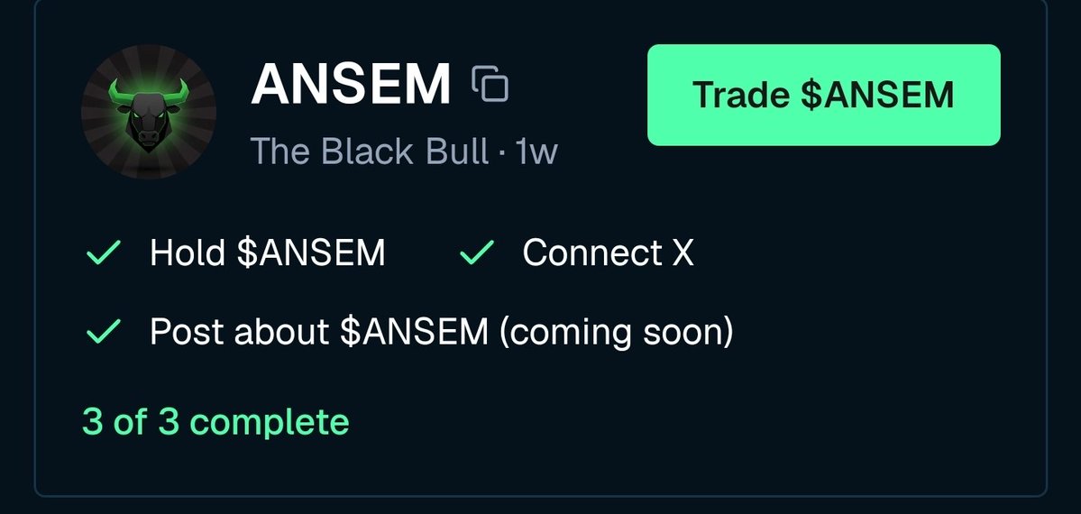 shahrianazim6's tweet photo. I Made 68k$ From $ZAMA And now am Soo Much Bullish About $ANSEM Airdrop 🔥

Complete Some Easy Step I Hope u Eligible For $ANSEM Airdrop 🔥

✅Airdrop Page: https://t.co/859eR3hLUF
✅Connect Wallet and hold $ANSEM
✅Post About $ANSEM in X, that's it

Hope u Eligible, Good Luck Everyone.. Keep Holding and Posting ⚡