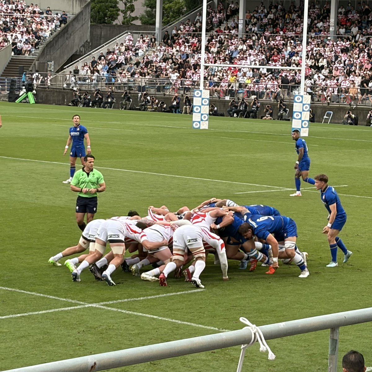 mori_go5's tweet photo. ラグビー代表戦🏉
スクラムの迫力がすごかった！ https://t.co/9d0KgEWGFs