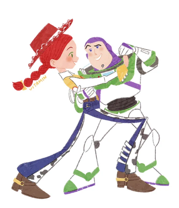 ジェシーとバズ #toystory #トイストーリー