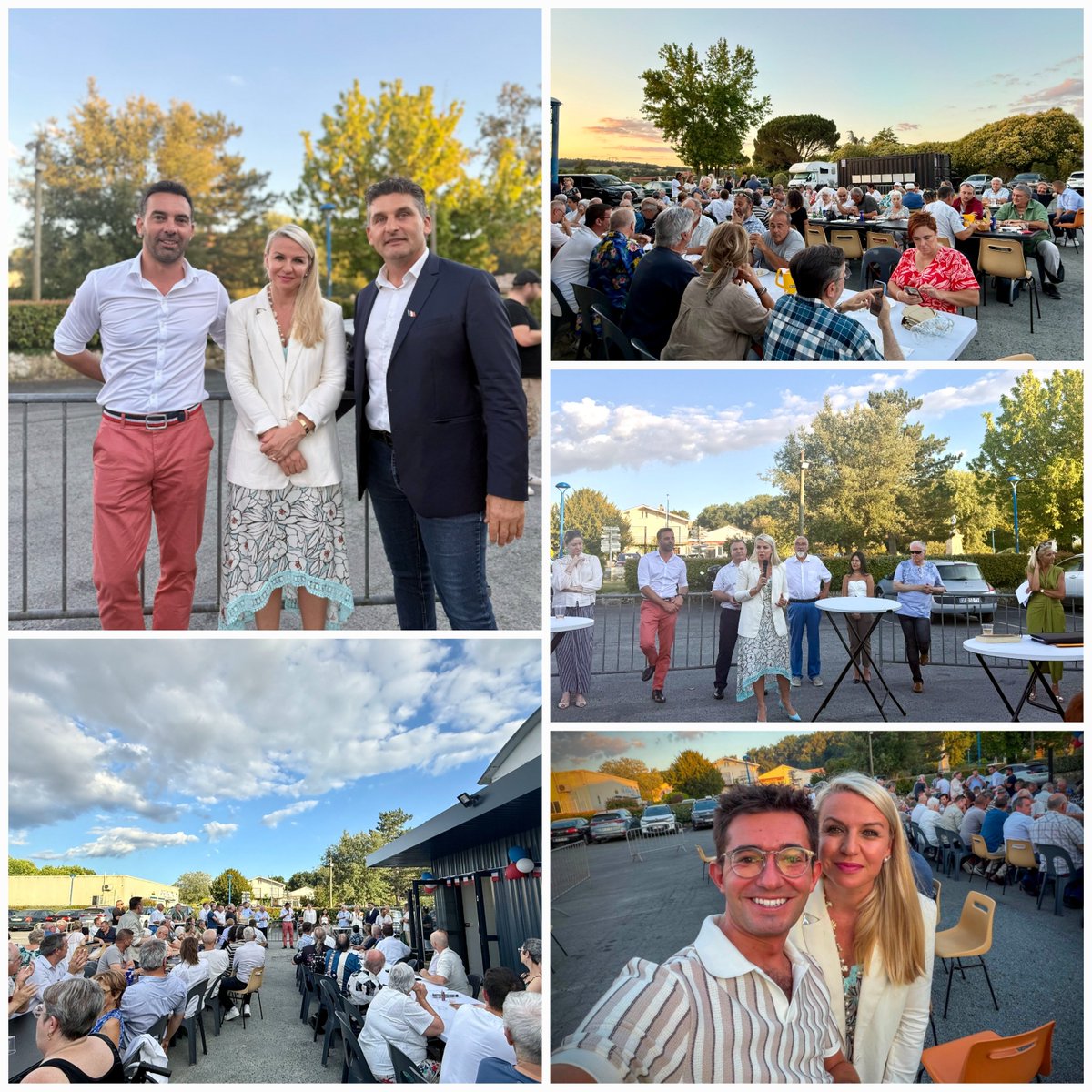 HeleneLaporteRN's tweet photo. Avec la fédération du @RNLotetGaronne  , nous avons eu la joie de partager hier à #Varès un repas républicain. Ce moment d'échange et d'amitié a été l'occasion de revenir sur les l'actualité de notre mouvement au niveau national et local et d'aborder la future période de campagne qui s'annonce exaltante et pleine d'espoir !

Merci à tous les militants et sympathisants venus nombreux ! 🇫🇷