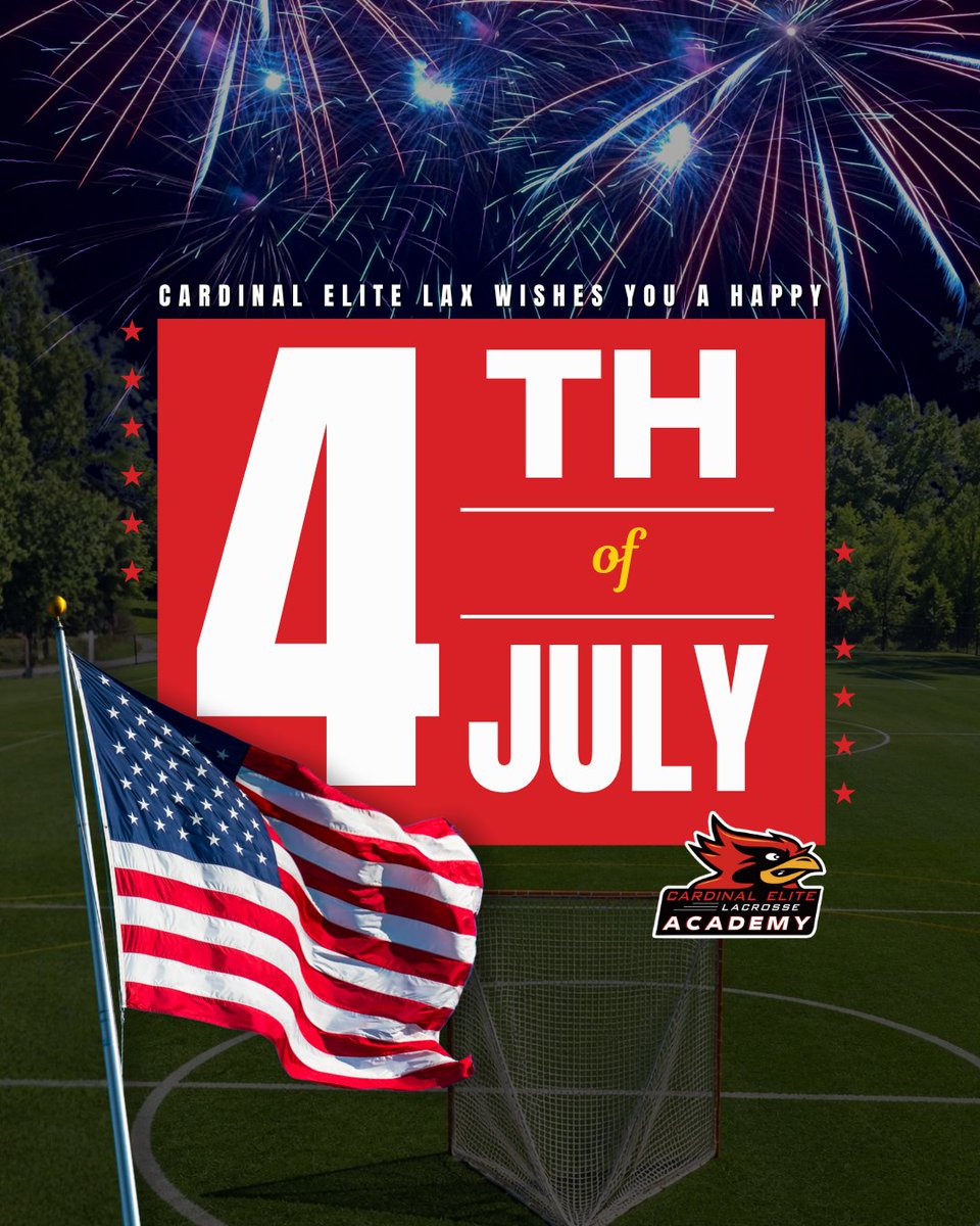 CardinalElite's tweet photo. Red, white, and ready to celebrate! Wishing you a safe, joyful, and spark-filled 4th of July. 🎆 https://t.co/4f6WsPvIMO