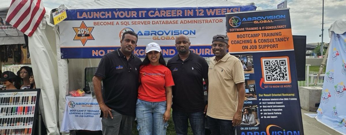 AbrovisionIT's tweet photo. AbroVision is excited to be part of ESFNA 2026!
Visit us at Booth #46 to connect with our team and learn how our SQL Server DBA Bootcamp helps individuals build practical database skills and grow their IT careers.
We look forward to meeting you!
#AbroVision #ESFNA2026 #SQLServer https://t.co/uOoJER997S