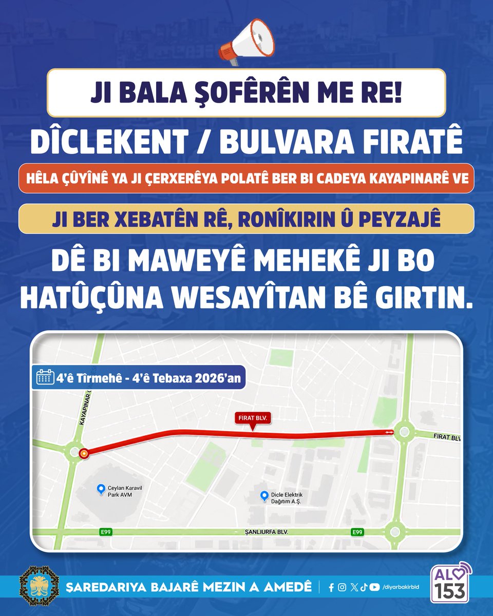 Diyarbakır Büyükşehir Belediyesi tweet media
