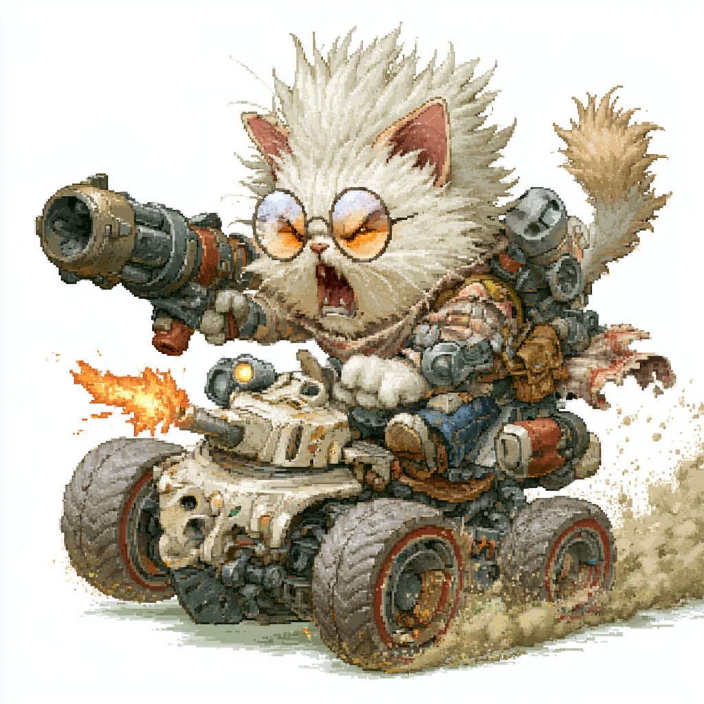 Pixel Art Battle Cat Buggy