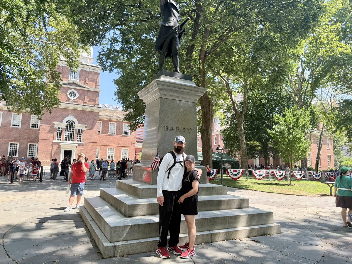 Coach_AlJohnson's tweet photo. Happy 250th July 4th!! Pretty cool to be in Philadelphia at Independence Hall to celebrate 🇺🇸🇺🇸🇺🇸 https://t.co/my1LAn0tol