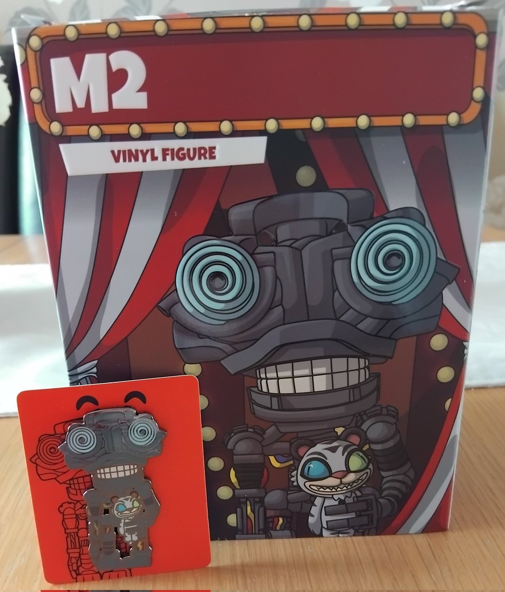 Hydrotooz's tweet photo. M2 figure and Toy pins finally arrived. Just waiting for the White Tiger and Toy Freddy pin to complete the set.
#fnaf #youtooz https://t.co/j1rVT74OeP