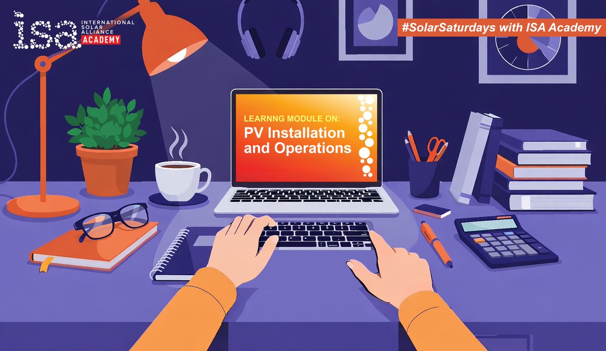 isolaralliance's tweet photo. Welcome to another edition of #SolarSaturdays by the #ISAAcademy 🌞
Successful solar PV projects depend not only on quality components but also on proper installation practices and operational excellence. Developing a strong understanding of system design, component selection, safety provisions, and installation procedures is essential for building reliable and efficient solar energy systems.
The module on PV Installation and Operations is the second module falling under the Technical Theme focusing on building Mechanical Competencies, providing learners with a comprehensive overview of PV system components, design philosophy, installation best practices, cable sizing, safety measures, and mini-grid design considerations.
Tune in for the following key learnings from this module:
➡️ Understanding the key components of solar PV systems
➡️ Design philosophy and sizing considerations for stand-alone PV systems
➡️ Solar mini-grid design and major component selection
➡️ Cable sizing methodologies and system optimization practices
➡️ Safety provisions and installation best practices for reliable system operation
After completing the module, let us know in the comments:
☀️ Which installation best practice do you think has the greatest impact on long-term PV system performance?
☀️ Was there a concept in this module that changed your perspective on solar system design or installation?
Don’t forget to share your key takeaways and help inspire fellow learners around the world.
#SolarPV #MountingStructures #SolarEngineering #MechanicalDesign #SolarProjects #RenewableEnergy #SolarTraining #TechnicalLearning #TrackerSystems #RooftopSolar #GroundMountedSolar #CleanEnergy #GreenSkills