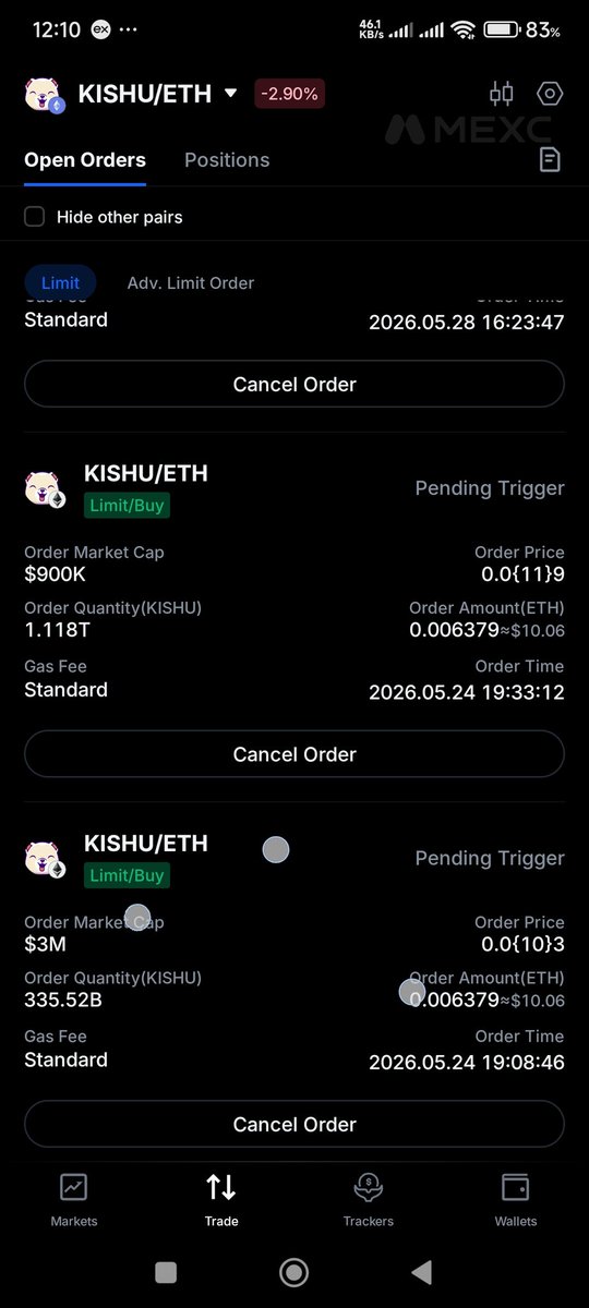 Faqeercrypto's tweet photo. @MEXC have been waiting for weeks for assistance regarding my KISHU/ETH pending trigger orders on MEXC DEX+.
Now DEX+ has disappeared 
My pending orders and funds are no longer accessible, and my support emails have received no response.
Please investigate my account https://t.co/Im8t5DBt1L