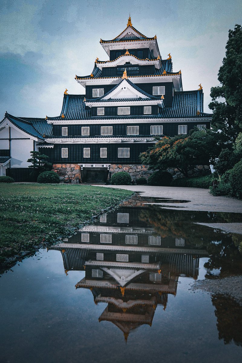 Masa72000's tweet photo. #snapshot 
#OkayamaCastle🏯
#reflexion https://t.co/TDfwHPhIVI