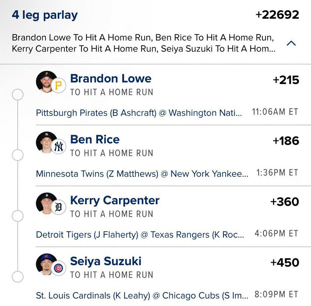 PryncrRichie's tweet photo. Let’s Celebrate The 4th Together @Playbook  

#GamblingX #MLB #Parlay https://t.co/AYRdW5CsKL