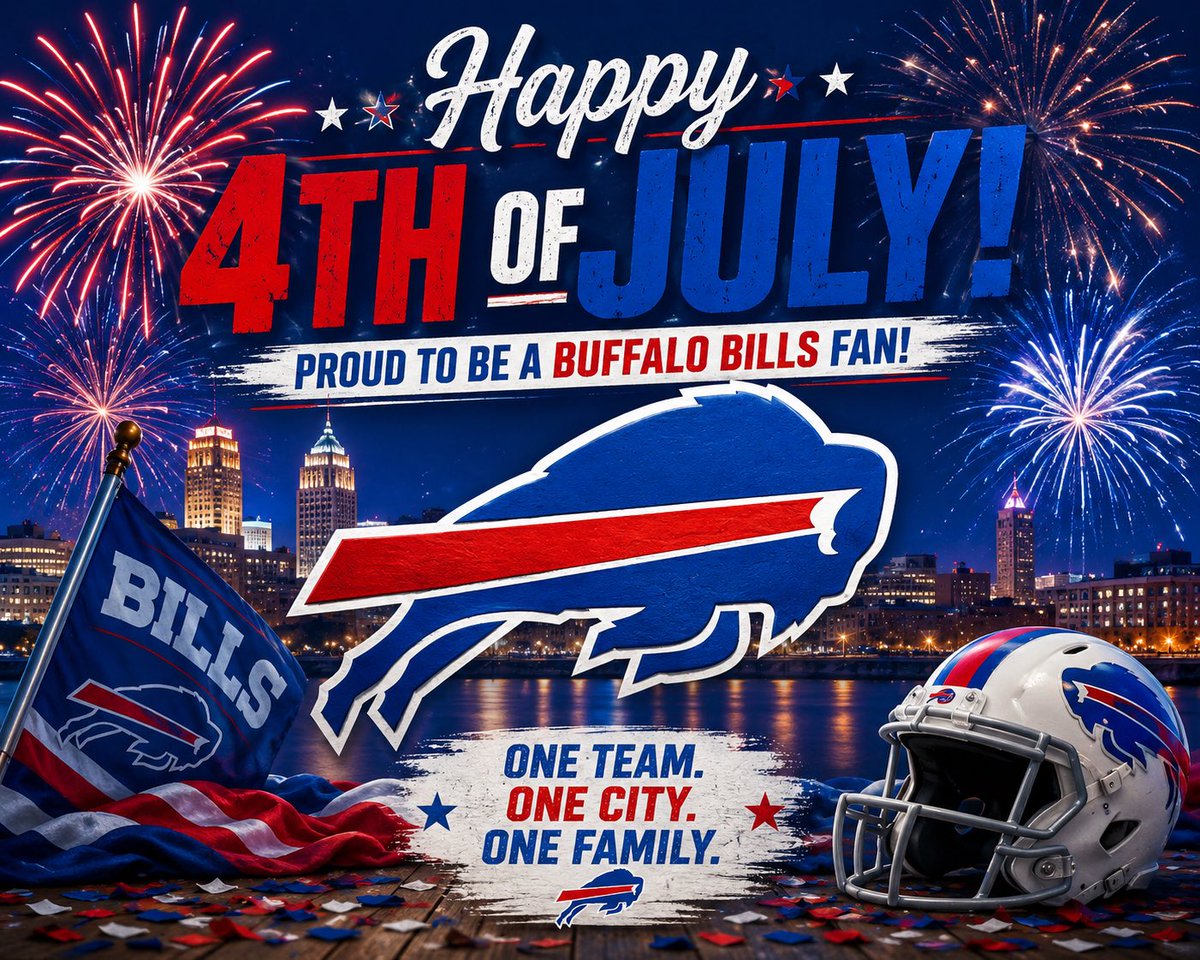 BillsBabe721's tweet photo. Good Morning #BillsMafia

Happy Birthday America! 🎇 🎆 

I hope you all have a fun and safe holiday. 🇺🇸

Go Bills 💙❤️ https://t.co/Bv9ZynWwjs