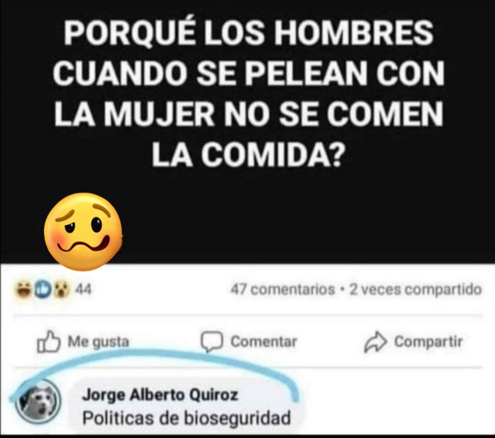 ochoa_anamaria's tweet photo. Bioseguridad 😂😂 https://t.co/03blvyde5e