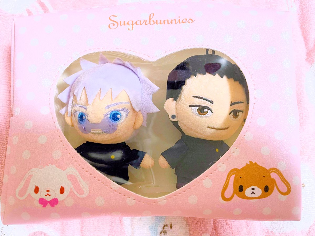 cosmi_9's tweet photo. サンキューマートで買ったものたち。USJの傑と悟のぬいぐるみにぴったり。
黄色のケアベアが居たら最高だったけど紫も可愛いよ傑。 https://t.co/hImUlAmQip