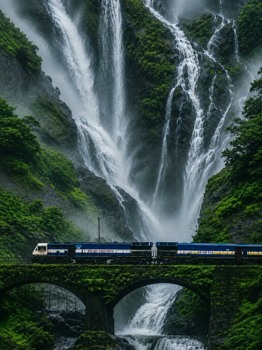Gabbar0099's tweet photo. Dudhsagar, Goa ❤️ https://t.co/GPLMxL4aES
