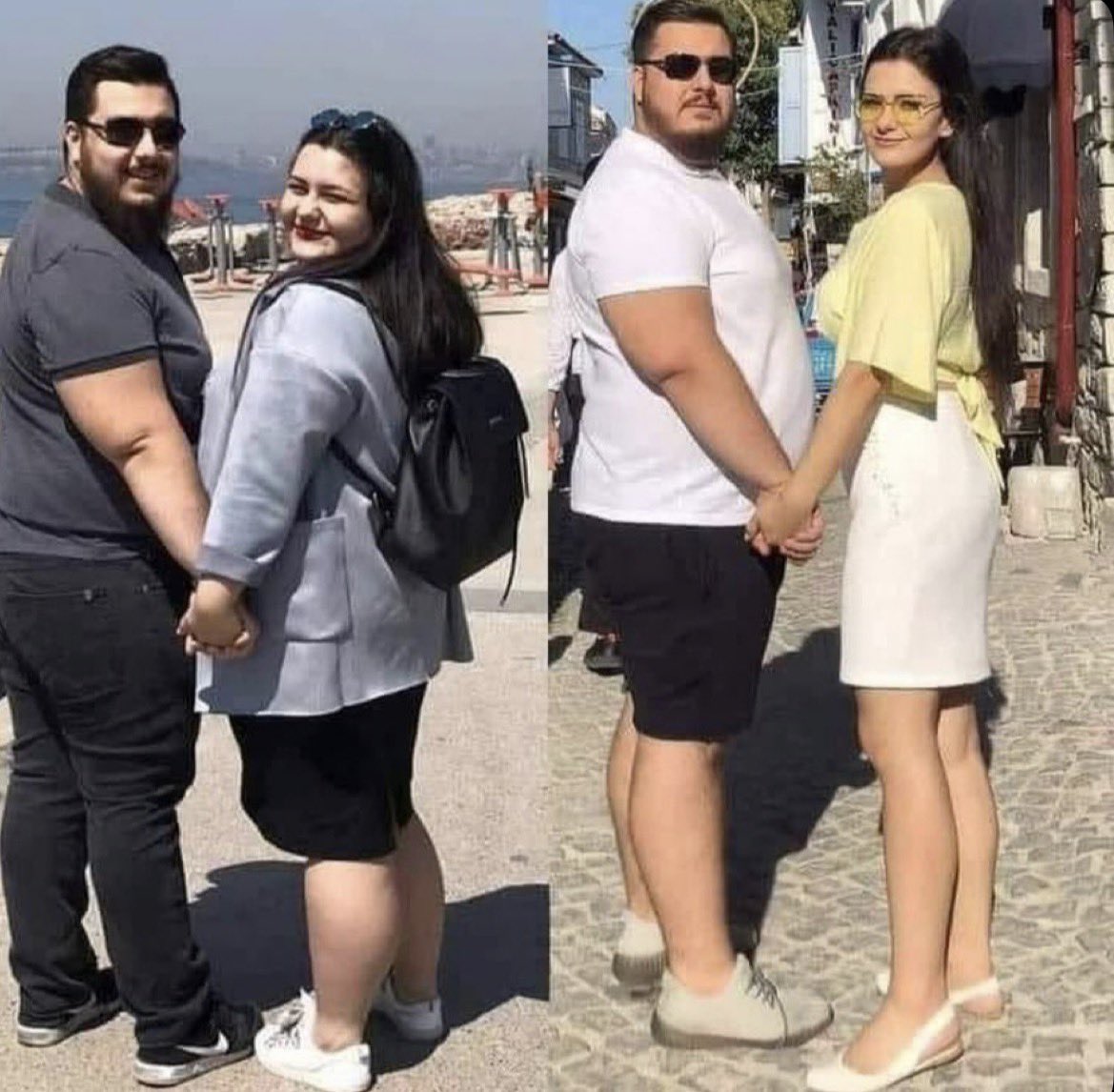 Misskittennnn's tweet photo. This couple went to gym together for 1 year❤️ https://t.co/brE5QAs7Gx