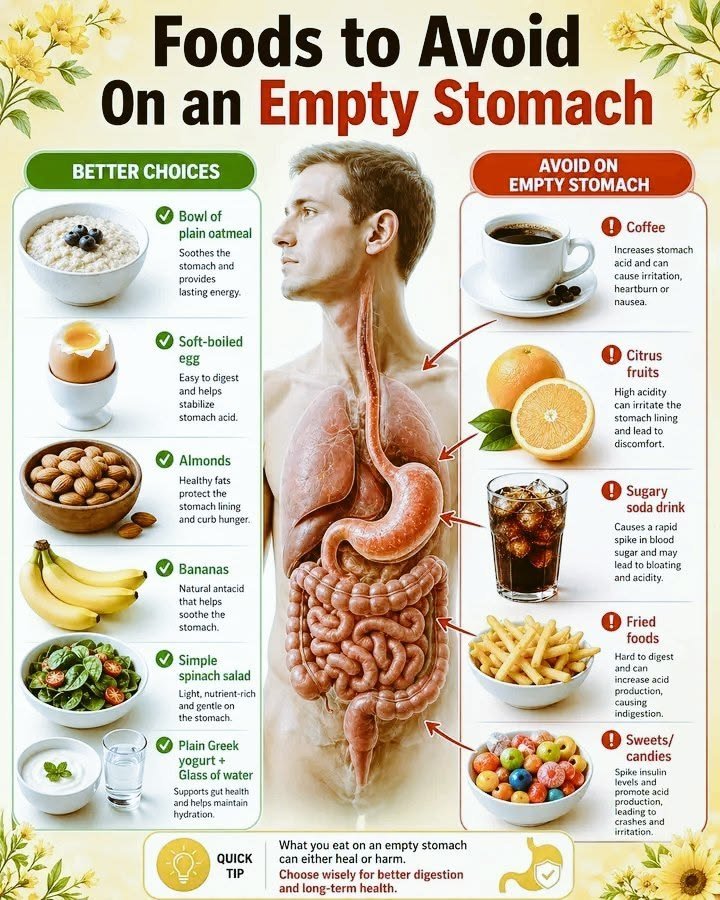 Coder_Jhonny's tweet photo. Foods To Avoid On An Empty Stomachs.. https://t.co/OGXrxrcYF4