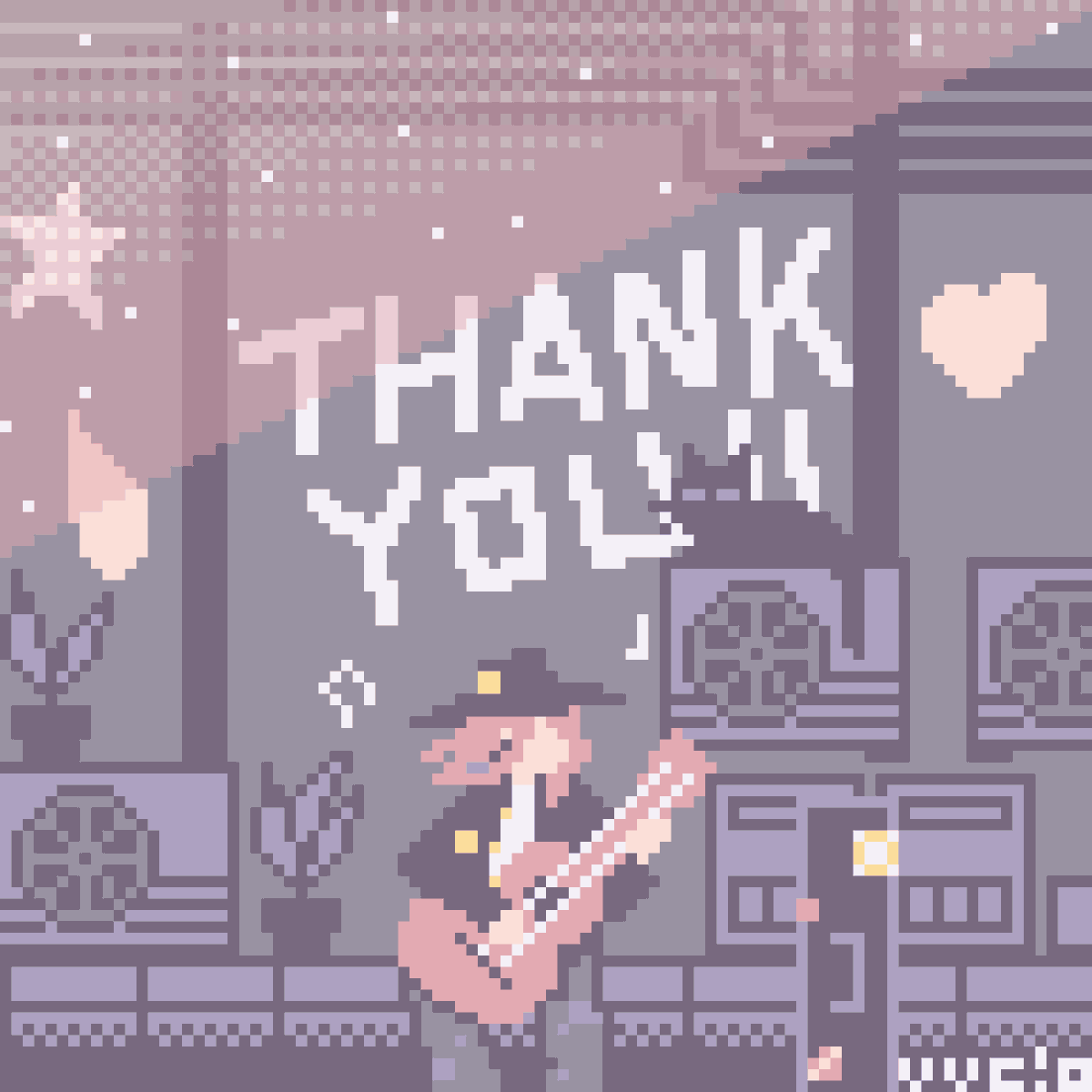 こいちゃん様　bb ブラウンドット 夕暮れコンサート #ドット絵 #pixelart