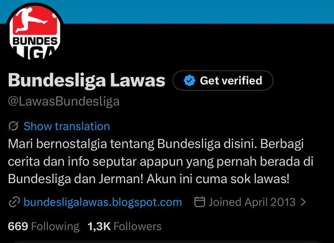 Beyondfussball_'s tweet photo. DULU LAWAS BUNDESLIGA, SEKARANG BEYOND FUSSBALL!

Setelah menggunakan nama Lawas Bundesliga sejak pertama akun ini didirikan pada tahun 2013 lalu, kami memutuskan untuk berganti nama menjadi :

Beyond Fussball!

Buat 1.3k teman-teman yang sudah follow, kami ucapkan terimakasih! https://t.co/QtJVDyUTOn
