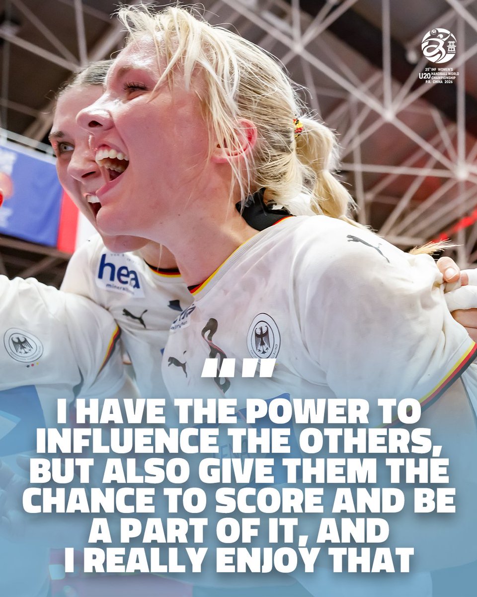 ihfhandball's tweet photo. An old-school centre back, with superb game reading and defensive instincts. This is Ruslana Litvinov 🙌 who has impressed at the 2026 IHF Women's Junior WCh, alongside her teammates. Can their minds and hearts bring the title to 🇩🇪 Germany?

Read more 👉 https://t.co/qSOC5hoogo https://t.co/MvwD28J6JE