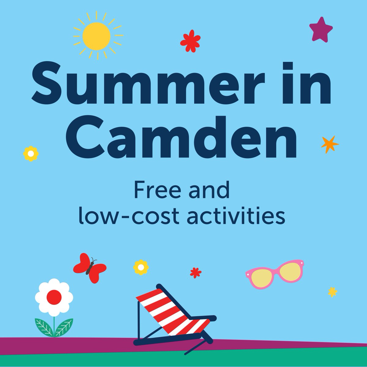CamdenCouncil's tweet photo. This summer, there’s so many free and low-cost activities and events for all ages in Camden, from community festivals to arts and culture, and physical activity and wellbeing activities.

Check out our guide: https://t.co/Qww0xzCQy7 https://t.co/dvnv5ldxEz