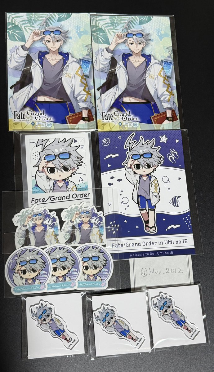 Muu_2012's tweet photo. 【交換】FGO　スイパラ海の家　コラボカフェ

譲)画像参照
求)各同種巌窟王(海の家優先で探しております)

郵送交換希望です。よろしくお願いいたします。 https://t.co/dVyj0Tcgrl